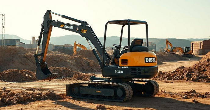 Mini Escavadeira a Diesel: A Escolha Ideal para Obras e Construções Mini Escavadeira a Diesel: A Escolha Ideal para Obras e Construções