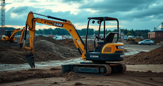 Descubra como a mini escavadeira 8 toneladas transforma sua obra em eficiência